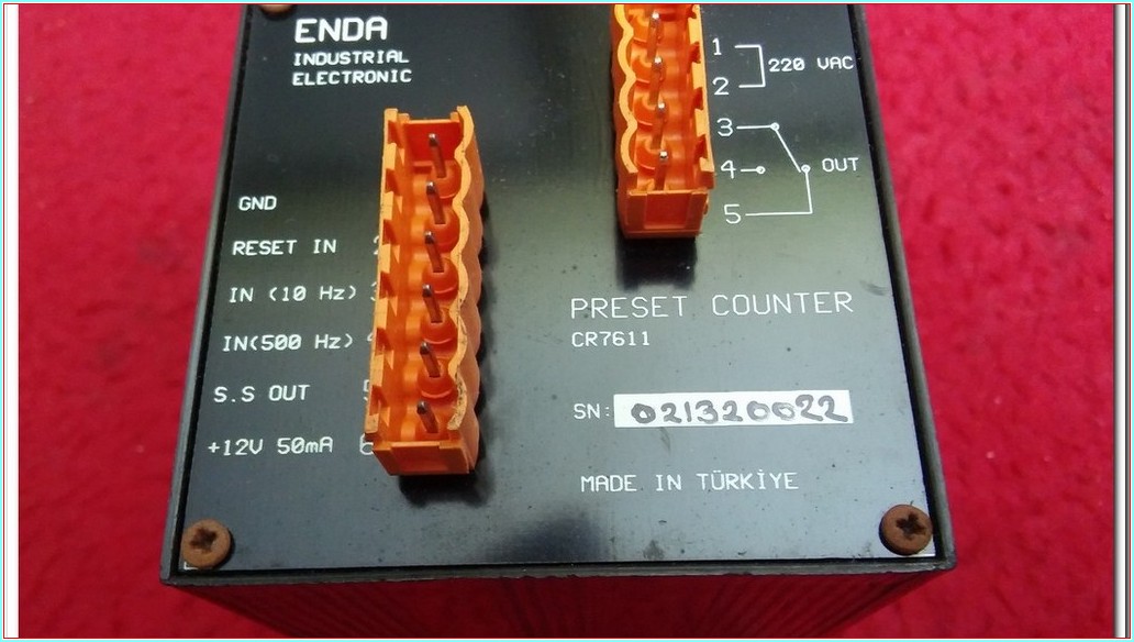 ENDA CR7611 PRESET COUNTER 6 HANELİ ÖNCEDEN AYARLANMIŞ SAYAÇ